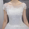 Puffy White Short Sleeve Sweet Princess Cristal Beading Prom Ball Dress Wedding Ball Gown Dress Wedding Dress Ball Gown